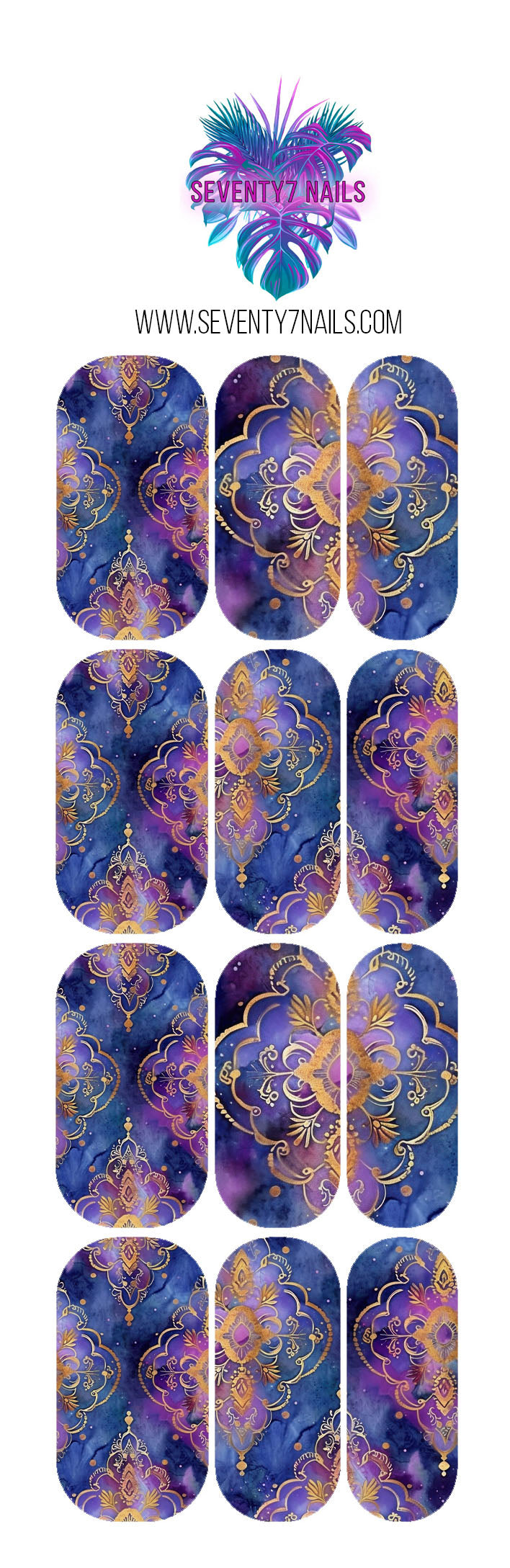 Waterslide Nail Decals - Morocco