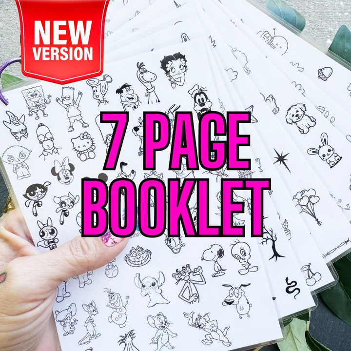 Laminated Nail Art Practice Sheet Booklet – Seventy7 Nail Decals