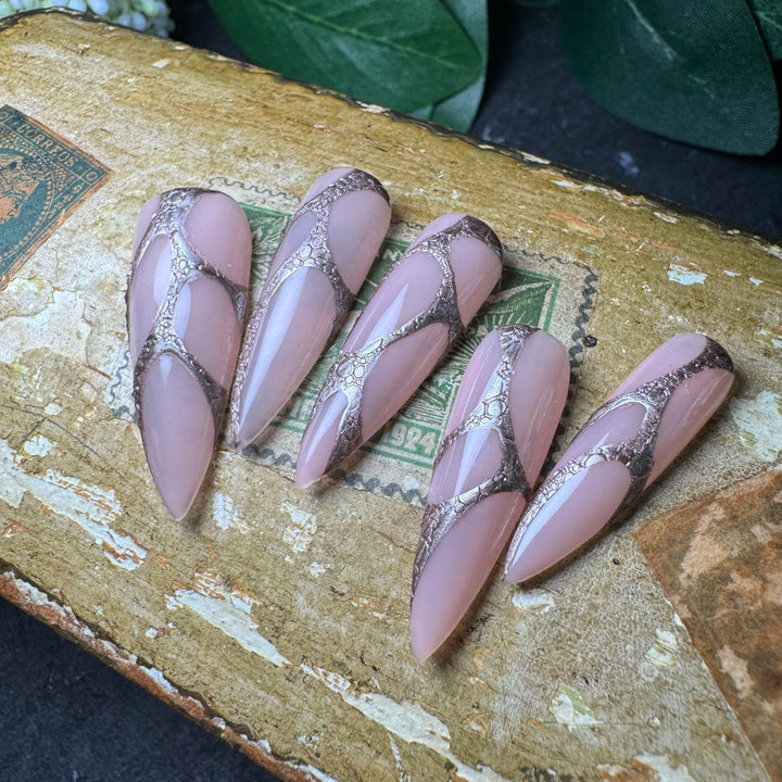 Custom Luxury Press On Nails - Futuristic