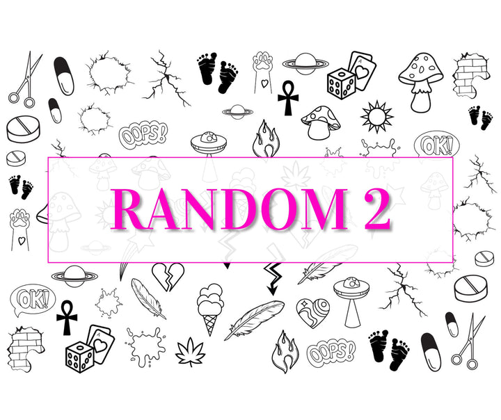 Nail Art Outline Decals - RANDOM 2