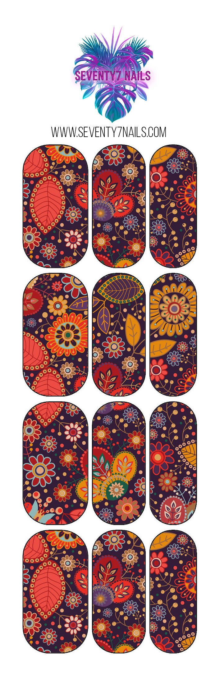 Waterslide Nail Decals - It's Fall