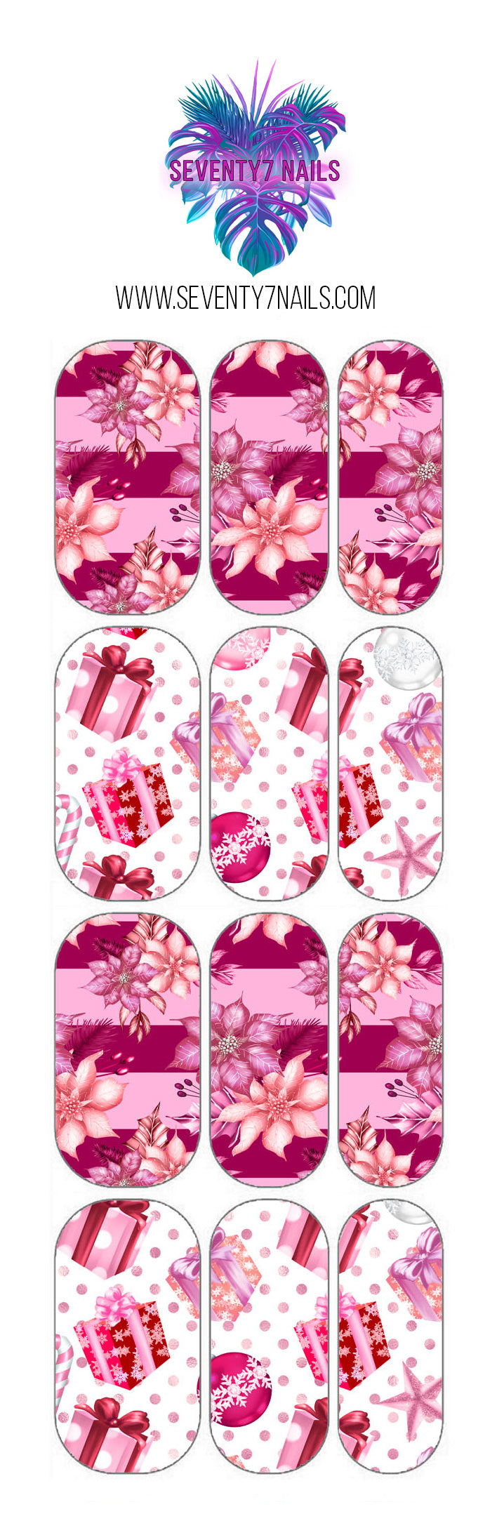 Waterslide Nail Decals - Wrapping Paper