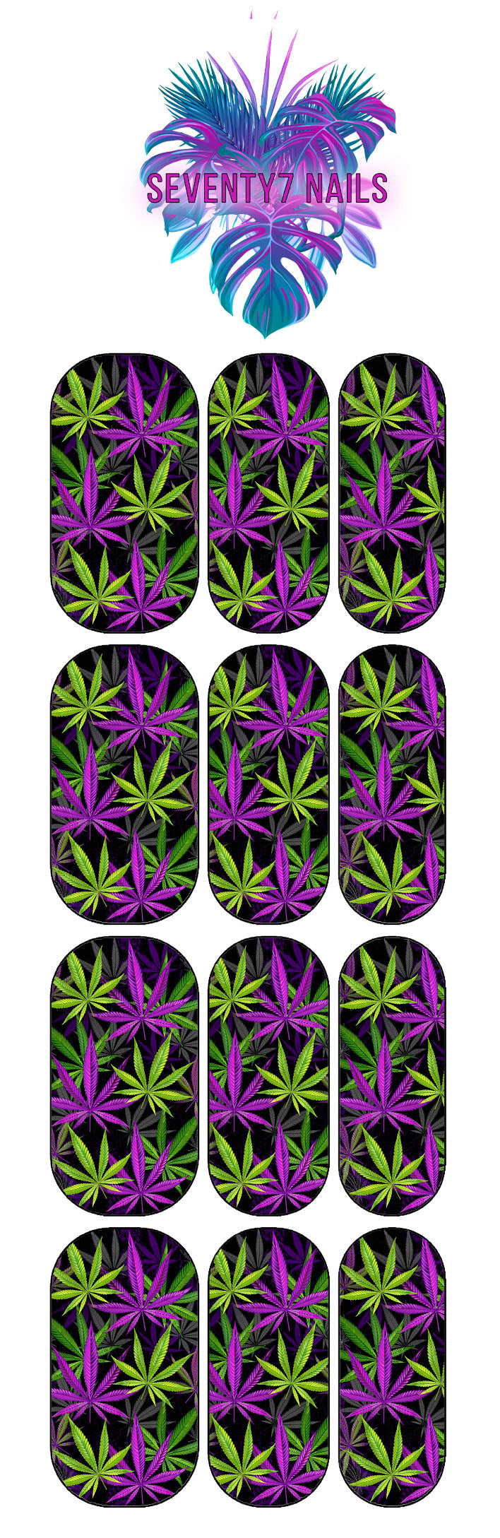 Waterslide Nail Decals - Mary Jane