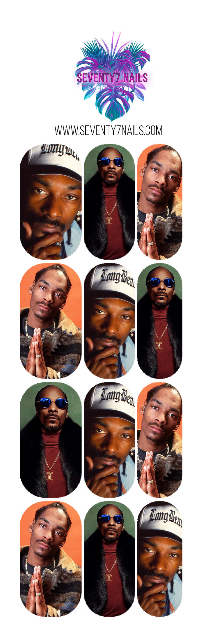 Waterslide Nail Decals - Snoop